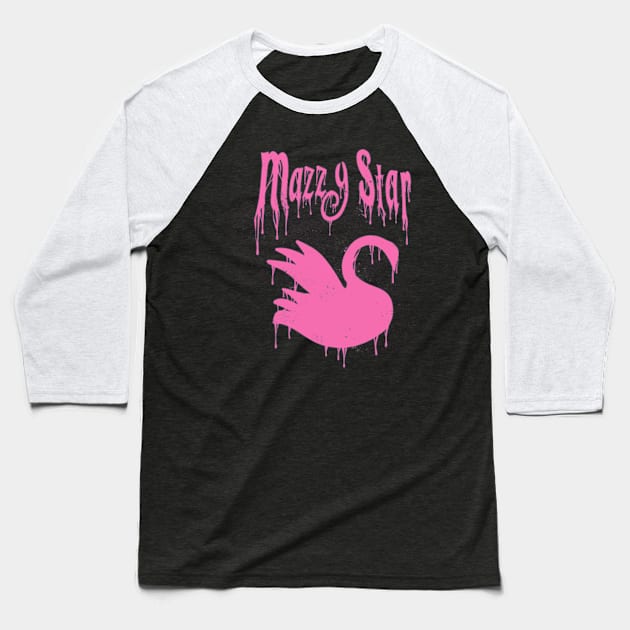 Mazzy Star - Vintage Art Style Fan Art Design Baseball T-Shirt by BlockersPixel